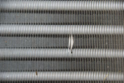 Aluminum cooling coil fins