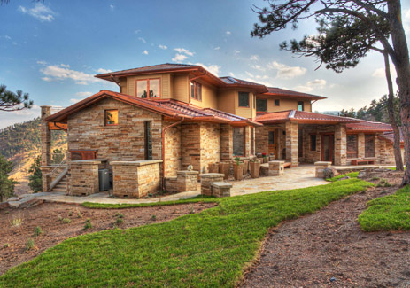 boulder copper colorado native wood sandstone seam standing