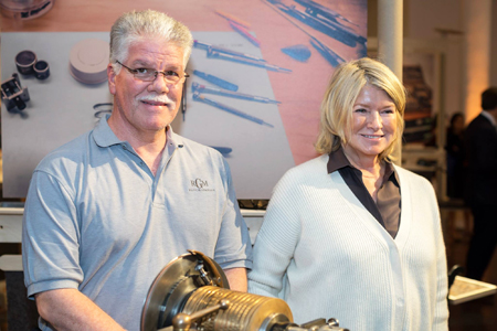 Founder Roland Murphy with Martha Stewart