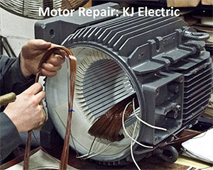 Electric motor repair service