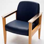 chair with copper arms