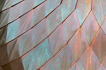 copper architectural detail