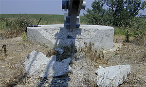 Lightning damage to the outer