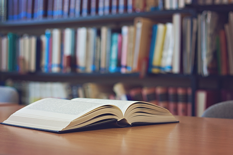 Book in library