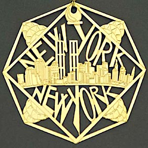 Pollard NYC brass ornament