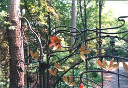 detail of copper gates