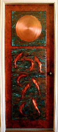 Copper door