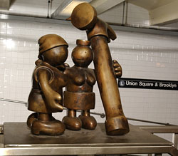 Tom Otterness Bronze Sculpture