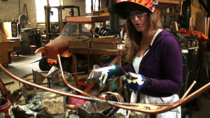 Melissa Strawser in her studio.
