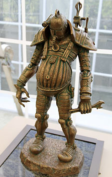 Stanley, robot, cast bronze