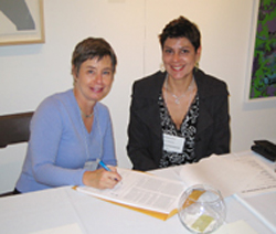 President Jackie Battenfield and executive director Dusica Kirjakovic