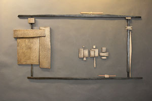 bronze wall piece