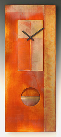 Copper wall clock