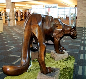 Mountain Fishing by Sculptor Rosetta.