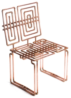 Copper piping chair