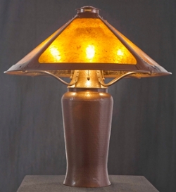 Handmade Antique-Finish Lamp