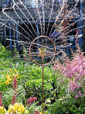 Garden Art Copper Sprinkler by Kathleen Mand Beck