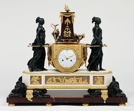 Mantel Clock, about 1789, attributed to Pierre-Philippe Thomire