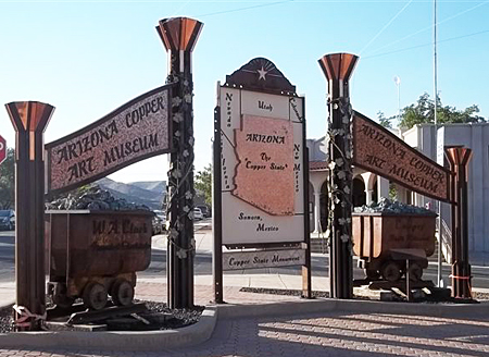 Front door of the Arizona Copper Museum