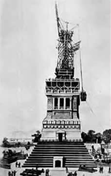 Liberty being installed in NY