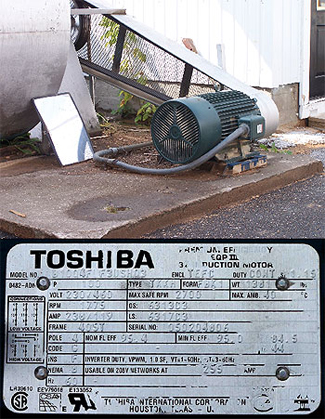 NEMA Premium-rated 100-hp Toshiba EQPIII