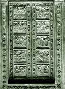 Bronze bapistry doors