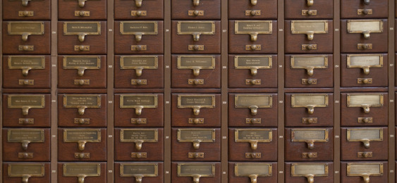 Antique Card Catalog