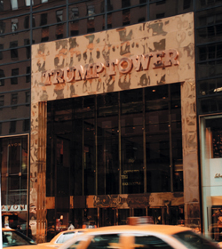 Brass facade of Trump Tower