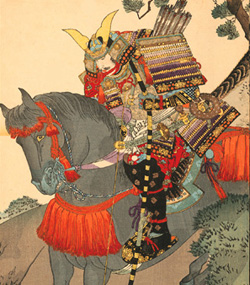 A 19th-Century Japanese wood-block illustration