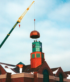 3,000-pound copper dome