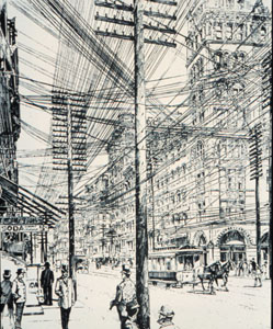 Manhattan Street, circa 1890 
