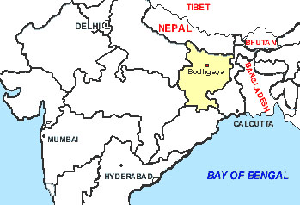 Location of Bodhgaya
