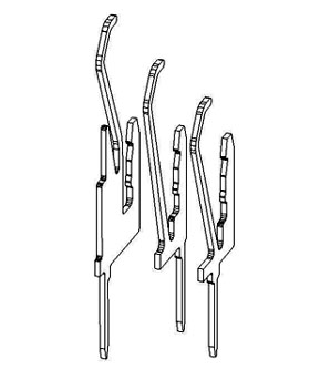 Three HiSpec® connectors stamped from C66300 strip