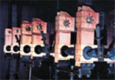 Figure 5. Copper for Busbars These busbars are typical of many used in industrial environments to carry heavy currents for many years without the need for significant maintenance. The high conductivity copper is energy efficient and the joints remain low-resistance. (Thomas Bolton)