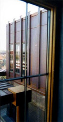 View through one of the penthouse windows