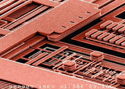 Figure 4. Copper interconnects