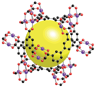 Figure 7. Molecular Structure of University of Michigan MOF–505 Nanostructure